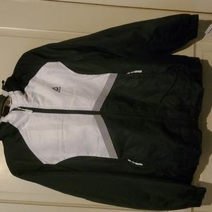 Reebok Womens Plush Lined Black/White Reflective Coat. Size Large. New W…